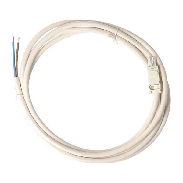 AC connection cable 2x1.5mm², 3m lang + female plug/ white (07L.03) image 2