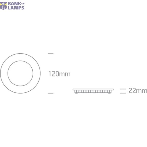 BLACK LED 8W CW IP40 230V image 3