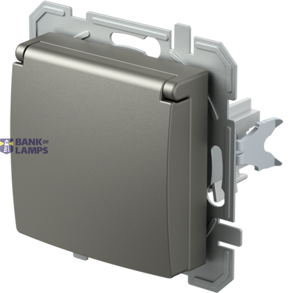 SOCKET SCHUKO+COVER 2P+E 16A 250V~ TI XO 4417067 image 2
