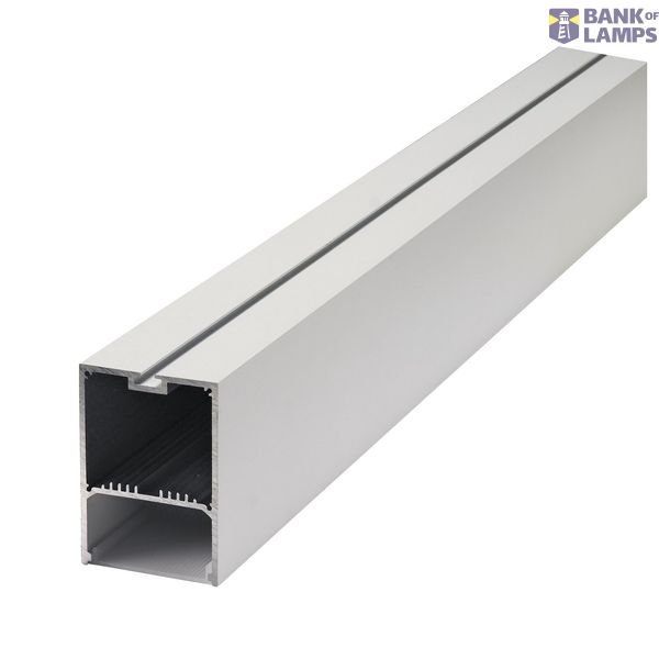 GLENOS ALU-PROFIL with cover, matt white, 1m image 3
