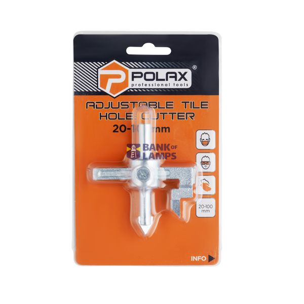 Adjustable tile hole cutter 20-100mm image 2