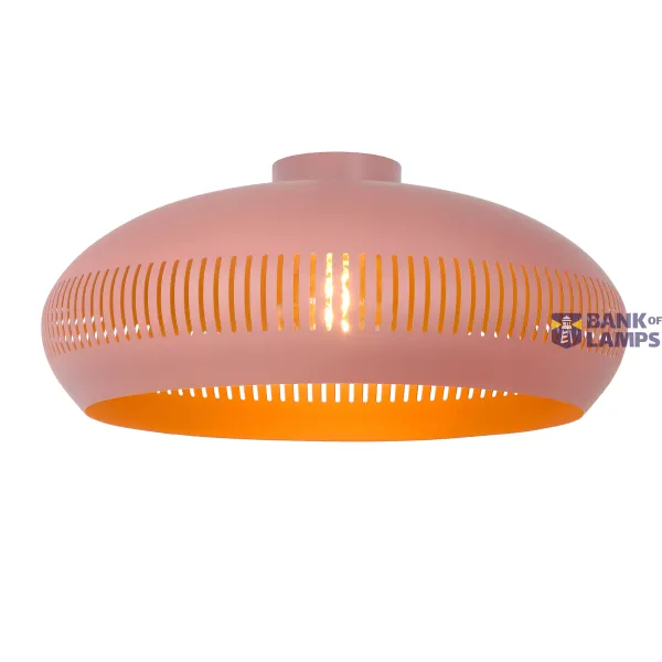 Lucide RAYCO - Flush ceiling light - Ø 45 cm - 1xE27 - Pink image 1