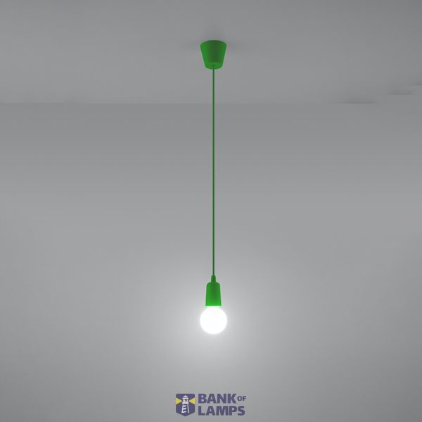 Hanging lamp DIEGO 1 green E27 1x60W IP20 image 7