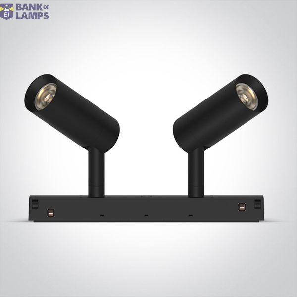 42108A/B/V BLACK 2x6W CCTV 48V IP20 ADJUSTABLE image 1