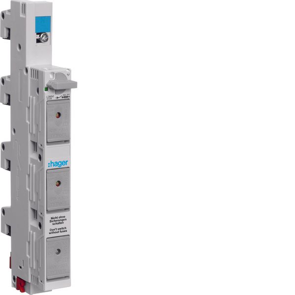 Switch-disconnector-fuse D02 E18 63A 4pole N leading 60mm busbar image 1