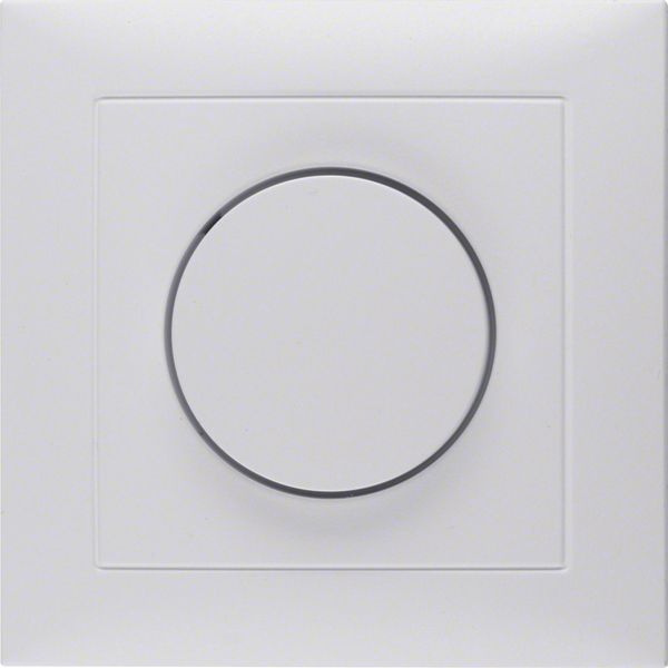 Cover plate f.rot. dimmer/potentiometer, setting knob, S.1, p.white ma image 3