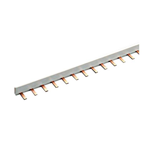 Comb type busbar,1-p,16mmý,,bridge type 80A,pitch18mm,1m long (The price is shown without markup on metals. Request a quote for accurate information) image 1