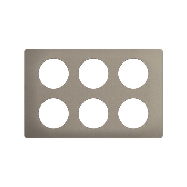 PLATE 2X3 GANG SATIN STEEL EFFECT image 4