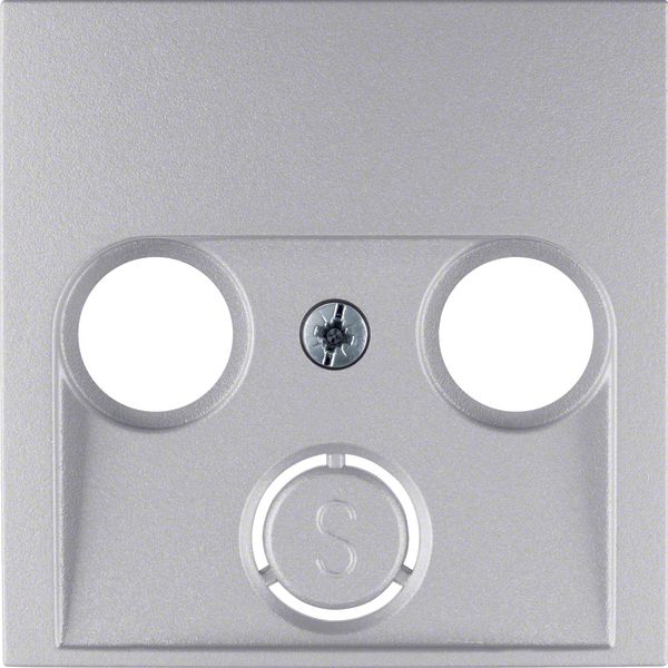 Centre plate for aerial soc. 2-/3hole, B.7, al., matt, lacq. image 1