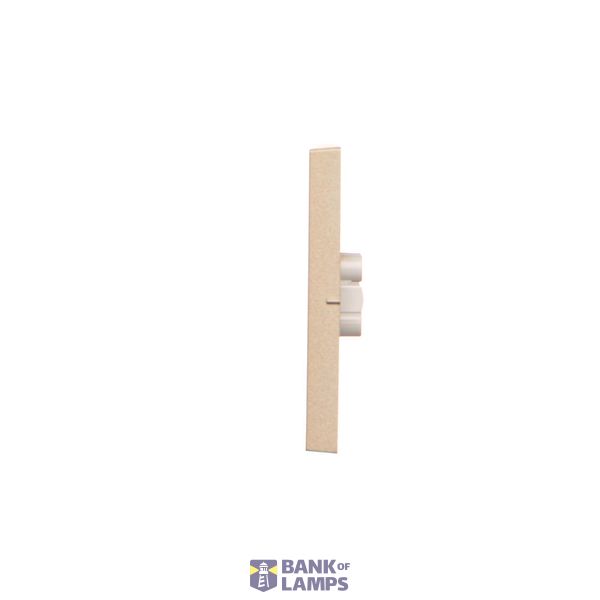 Single roller blind button, 10A, matt aluminum image 1