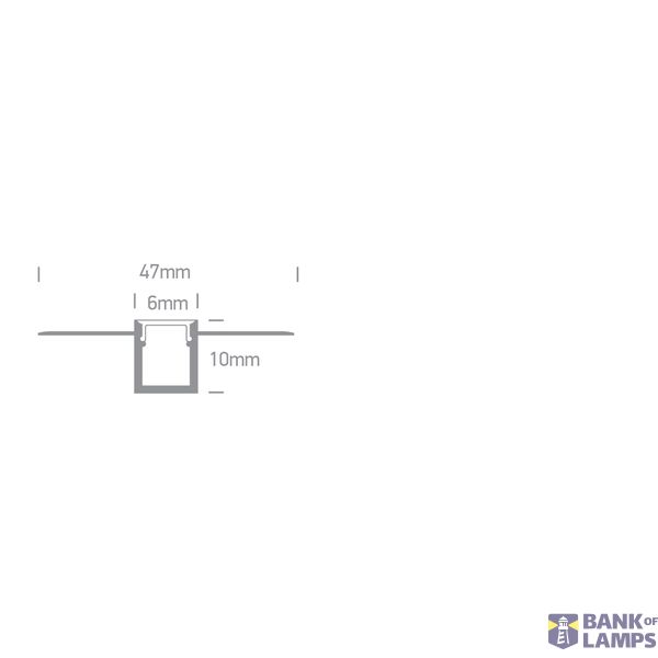 BENDABLE TRIMLESS PROFILE 2m FOR 7841A image 2