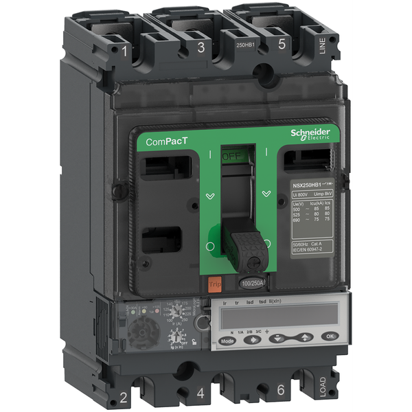 NSX250HB2 100kA AC 4P4D 160A 6.2E image 3