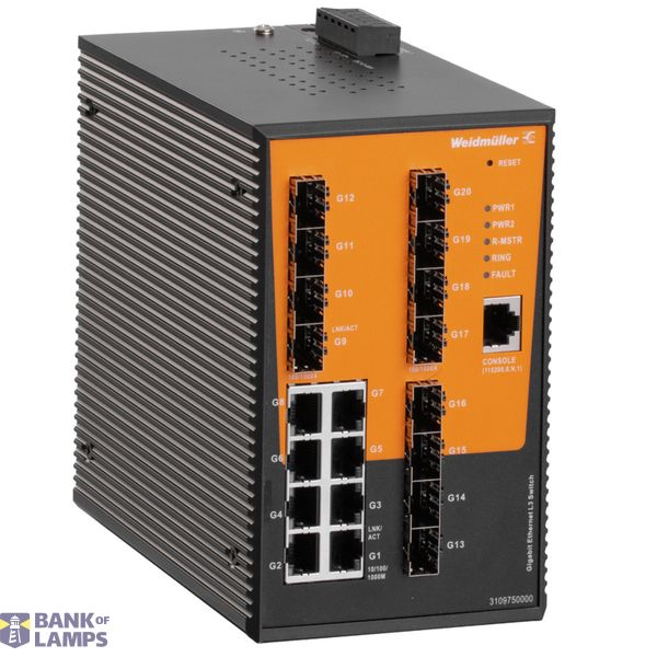 Network switch, managed, Gigabit Ethernet, 8x RJ45 10/100/1000BaseT(X) image 1