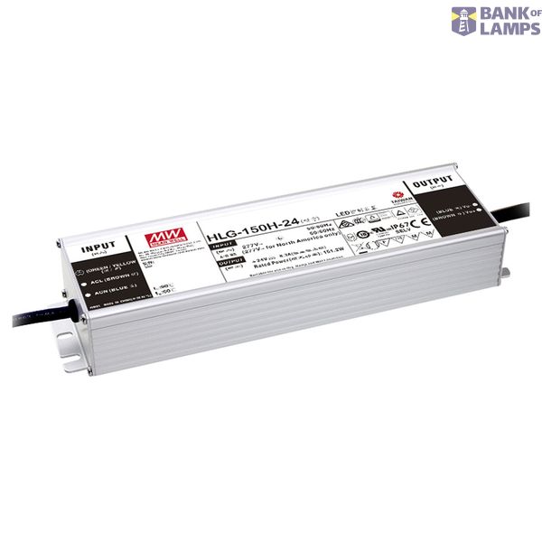 HLG-150H-42A LED driver, IP65 151W, 42V, 3.6A CV+CC, MEAN WELL image 1