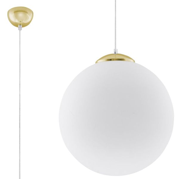 HANGING LAMP UGO 40 GOLD E27 1X60W IP20 image 1