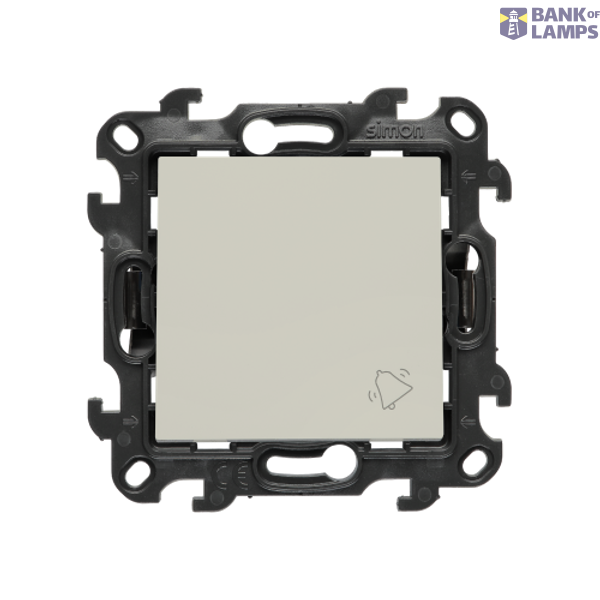 SOON ON SALE, Bell Button, Push In system, (module), Simon 24, IP20/IP44, 10AX, 10A, cashmere image 1