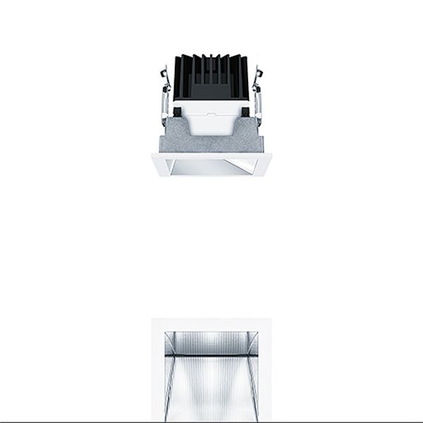 P-INF Q100WW 1300-927-65 LDO AL WH - LED ceiling-recessed luminaire image 1