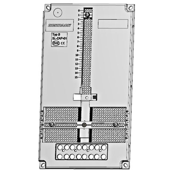 Meter Mounting Board grey with Plastic fixing, Type B image 1