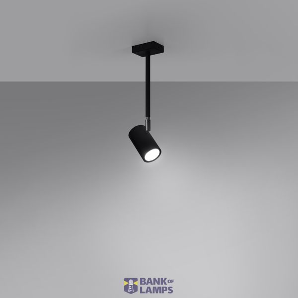 CEILING LAMP NORANO BLACK GU10 1X40W IP20 image 3
