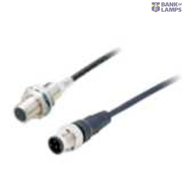 Proximity sensor, inductive, M12, shielded, 3 mm, DC 2-wire no polarity, NC, 0.3 m pigtail PUR with Junction Connector M12, oil-resistant E2ER0012F image 1