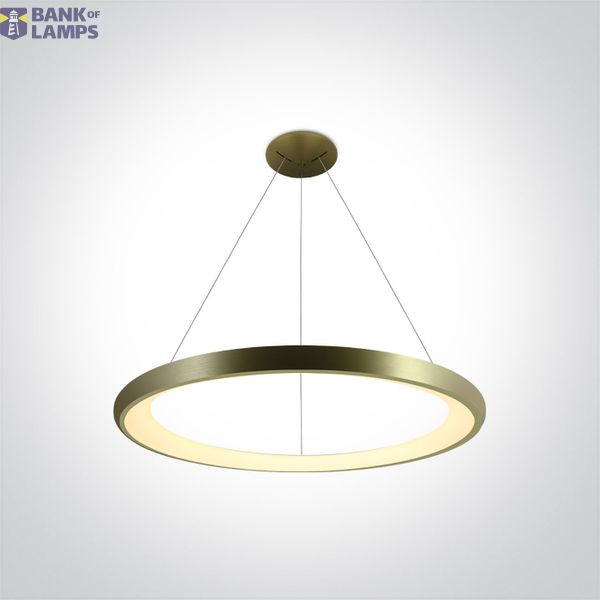 BRUSHED BRASS PENDANT LED 50W WW IP20 230V image 1