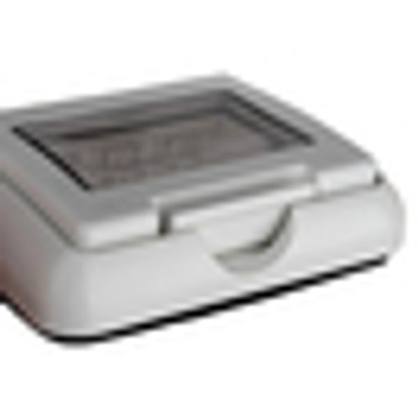 Outdoor flush mount box, IP55, transparent lid, 2M, white image 17
