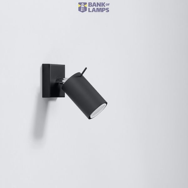 WALL LAMP RING BLACK GU10 1X40W IP20 image 4