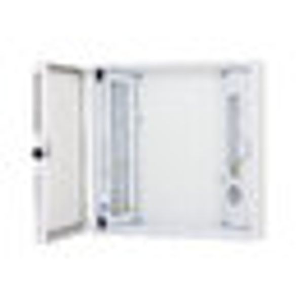 Data Homecabinet, 3-row, 44x TOOLLESS, 4x 230V, RAL9003 image 6