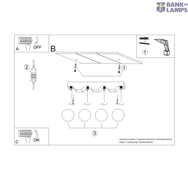 Ceiling lamp BULBO 4 natural wood image 6