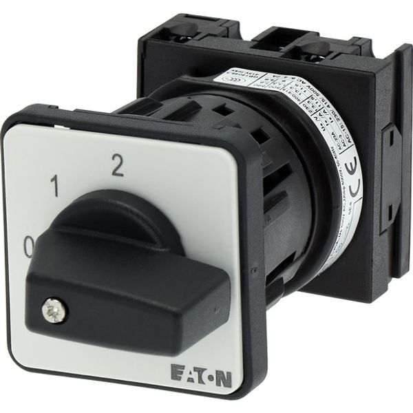 T0-1-8310/EZ Step switches, T0, 20 A, centre mounting, 1 contact unit(s), Contacts: 2, 45 °, maintained, With 0 (Off) position, 0-2, Design number 8310 image 4
