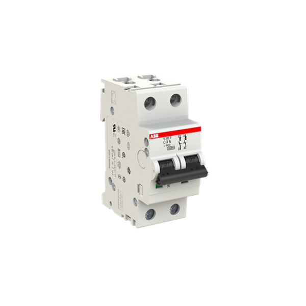 S202P-C3 Miniature Circuit Breaker - 2P - C - 3 A image 3