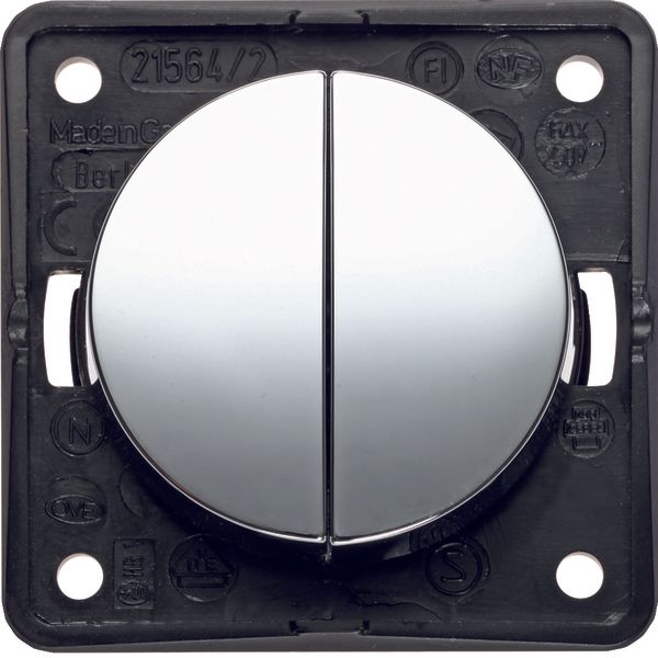 Series switch, common input terminal, Integro - Design Flow/Pure, chr  image 1