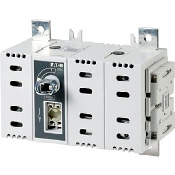 DDC-250/2-SK DC switch disconnector, 250 A, 2 pole, 2 N/O, 2 N/C, Without rotary handle and drive shaft, rear mounting image 2