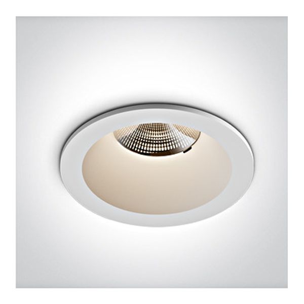 10107WP/W/V WHITE 6,5W CCTV IP65 700mA DARK LIGHT image 1
