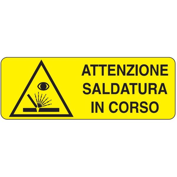 Rectangular danger sign - 350 x 125 mm image 1