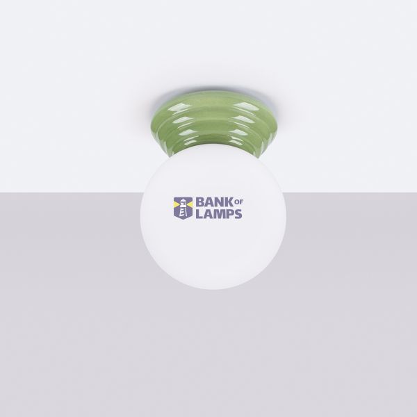 Ceiling lamp ZORI green IP44 image 3