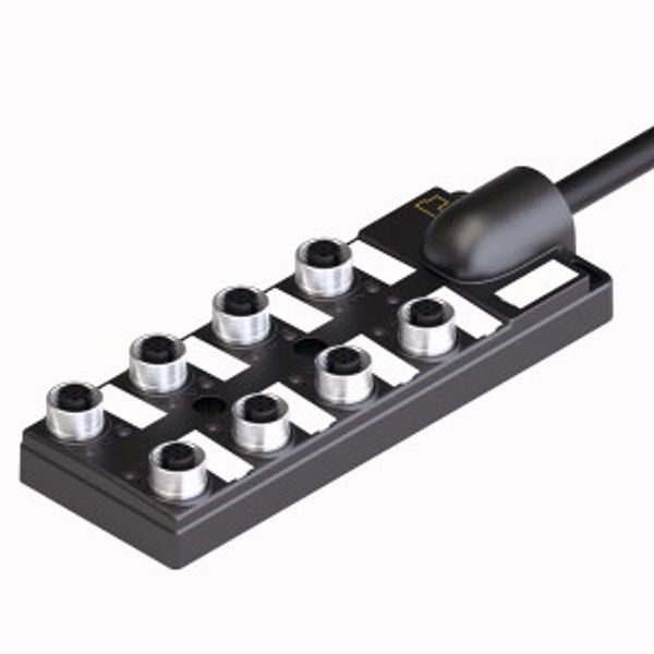 Passive Actuator/Sensor Box, M12 × 1 With Homerun Cable, 8-port   TB-8M12-5-2/TXL image 1
