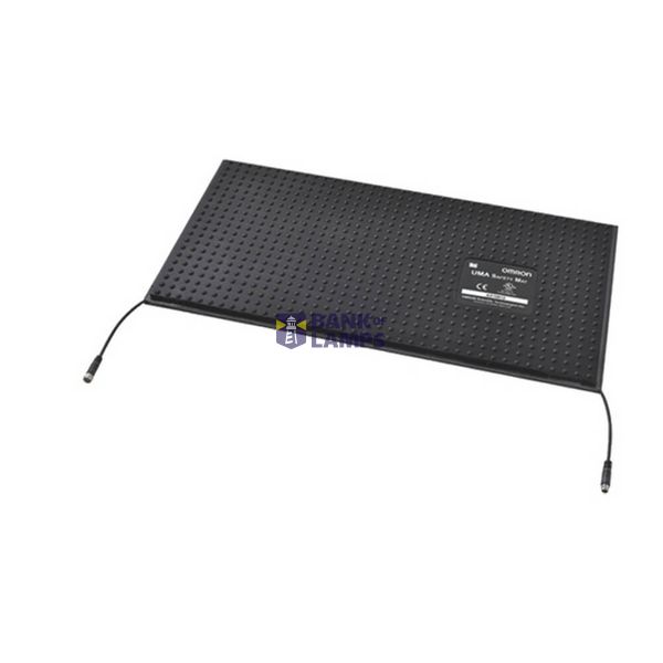 Safety mat black with 2-cable, 750 x 750 mm dimension UMMA7236C image 1