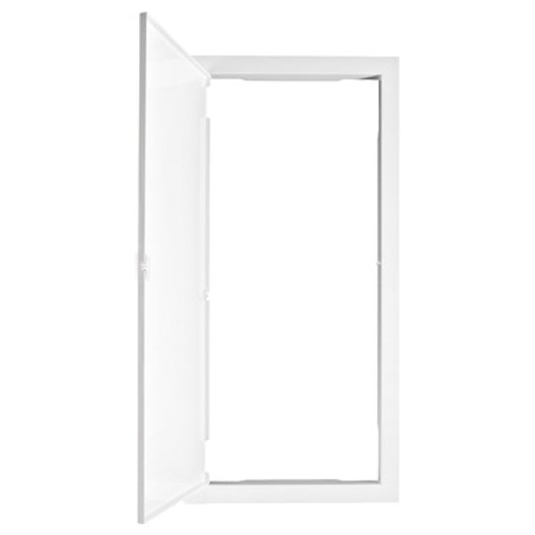 Plastic frame for BK085, 4-rows, IP40, white door image 1