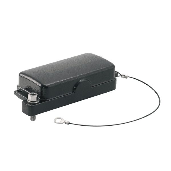 HDC enclosures, Size: 4, Protection degree: IP66, IP68, IP69, in plugged condition, Cover for lower part of housing, Clamping yoke connection, Standard image 1