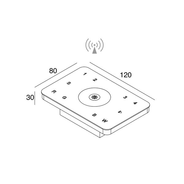 LUXCONTROL: CONTR.PARETE RGB+BIA 4Z 503 image 1