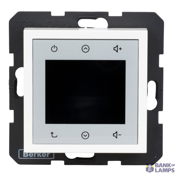 Radio Touch with loudspeaker, flush mount, polarwhite glossy image 3