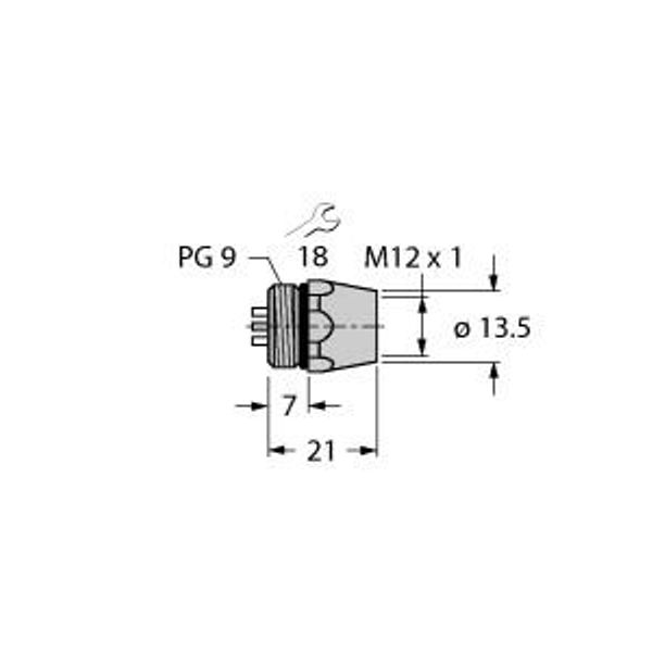 DeviceNet™ Receptacle Front-Mounted   FK 57 image 1