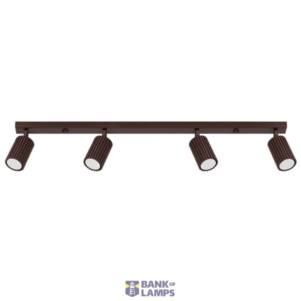Ceiling lamp KARBON 4L brown image 1