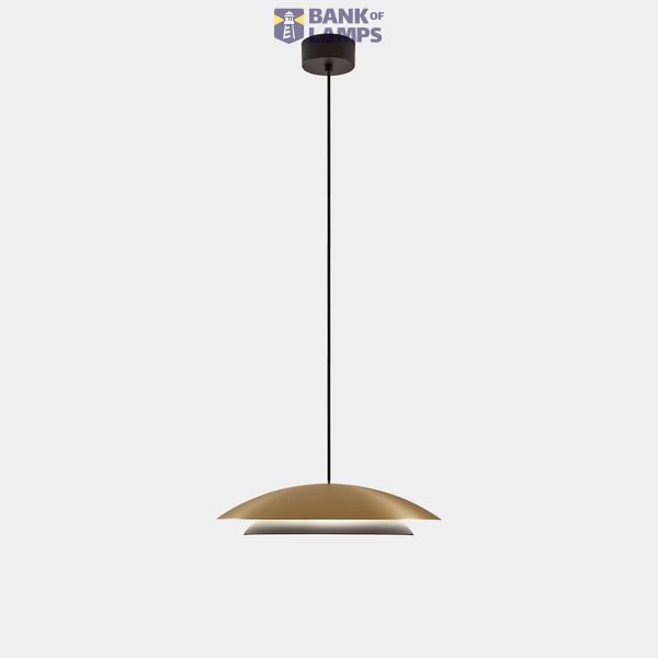 Pendant Noway Small LED 16.5W 2700K Matte gold 618lm image 1