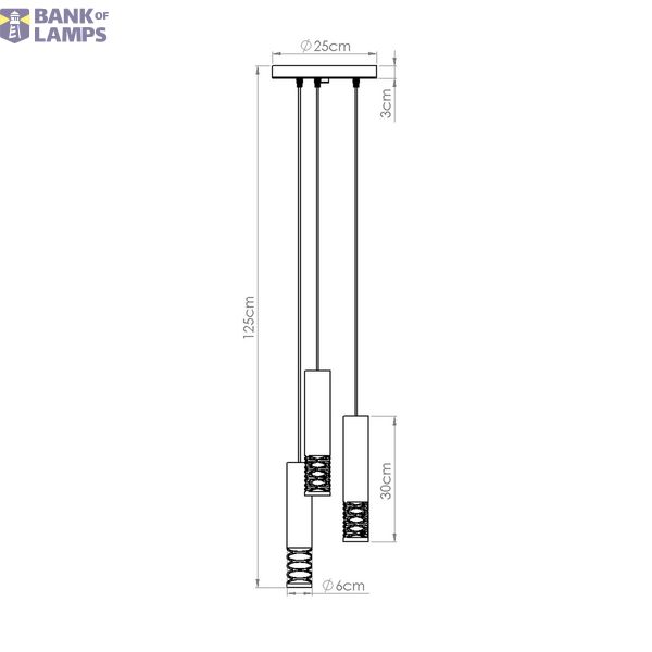 Pendant lamp LAMI 3P white image 5