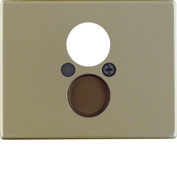 Centre plate for loudspeaker soc. out., arsys, light bronze matt, al.  image 1