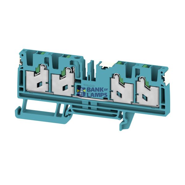 Feed-through terminal block, SNAP IN, blue, 4 mm², 32 A, 1000 V, Numbe image 1