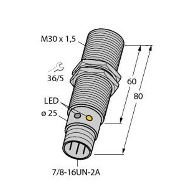 Inductive Sensor   BI10U-G30-ADZ30X2-B1131 image 1