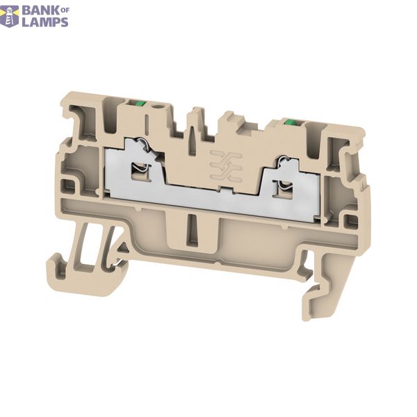Feed-through terminal block, SNAP IN, beige, 1.5 mm², 17.5 A, 500 V, N image 1